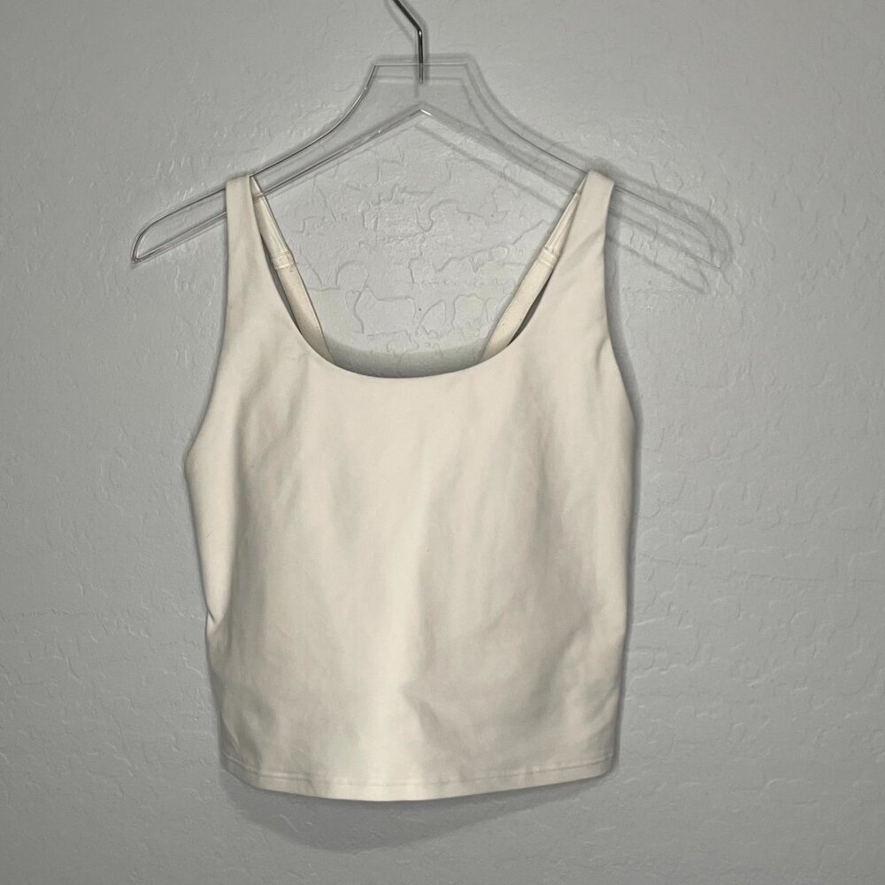 Old Navy Active White Crop Top Tank/Sports Bra XL